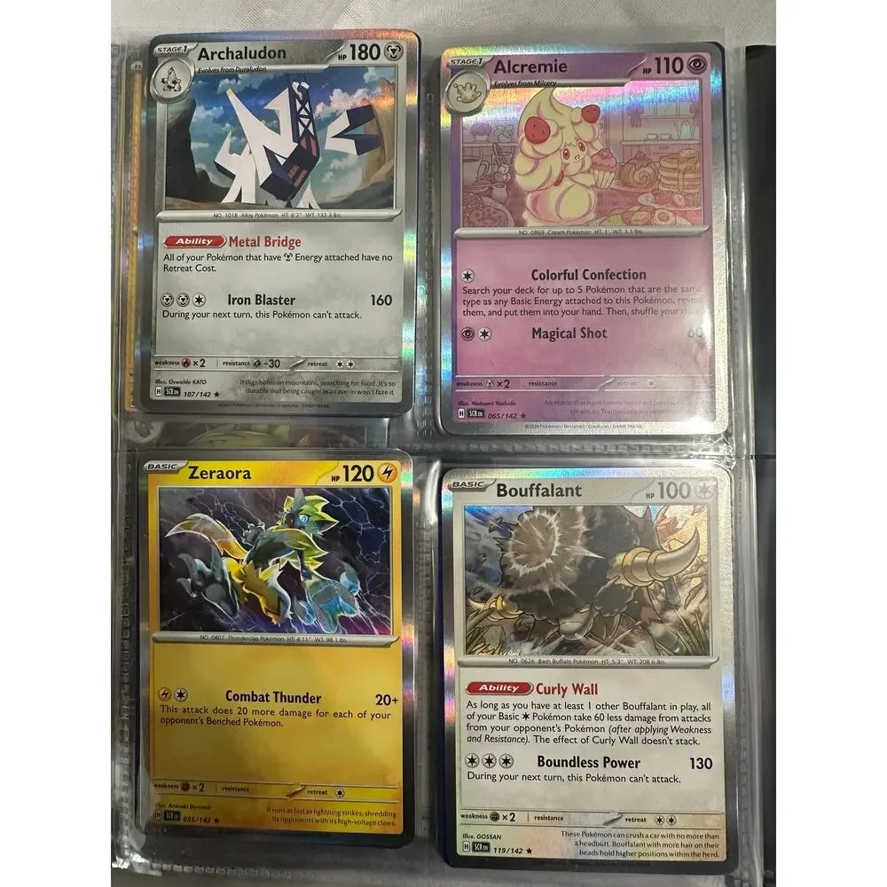 Lot of 80 holographic rare Pokemon cards.